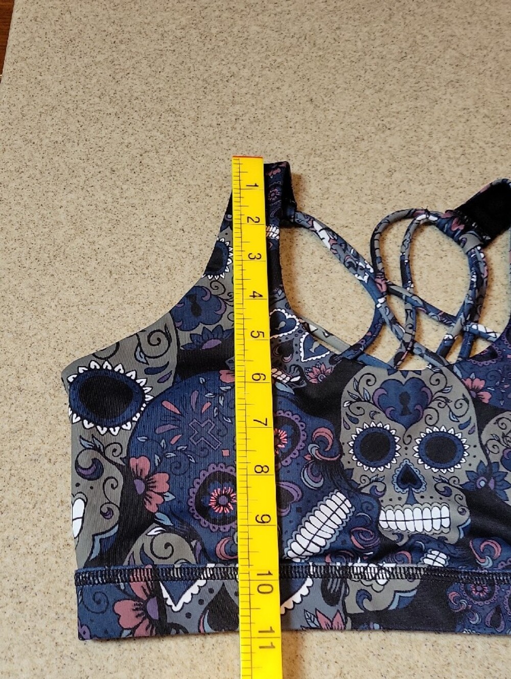 Constantly Varied Gear Sugar Skull Sports Bra Size Small - Picture 5 of 9